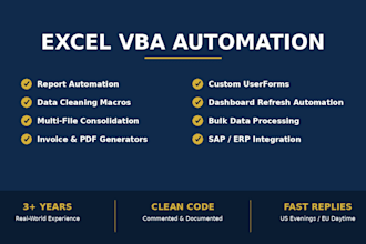 build custom vba macros to automate your excel and save hours of work