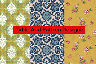 uniqe seamless textile pattren for fabrics and home decor