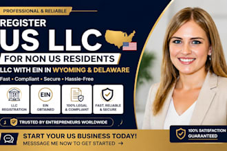 register US llc non US residents llc with ein in wyoming and delaware