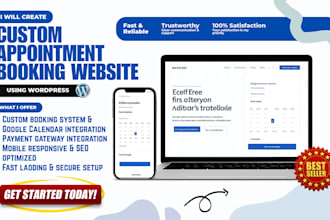 create custom appointment booking website using wordpress