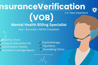 provide accurate vob for medical billing and mental health
