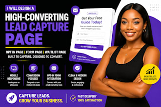 design a form page lead capture page opt in page waitlist for your canva website