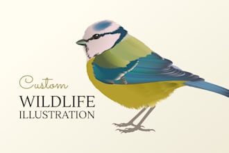 create detailed realistic animal vector illustrations