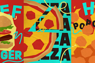design brand posters or menus for your business