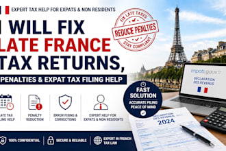 fix late france tax returns, penalties,expat tax filing help