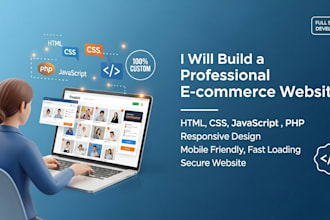ecommerce website development HTML CSS js PHP