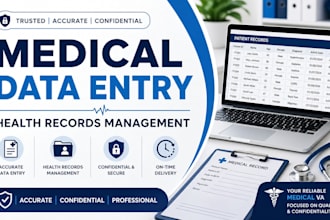 do medical data entry and health records management