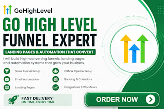 build gohighlevel sales funnel landing page  workflow