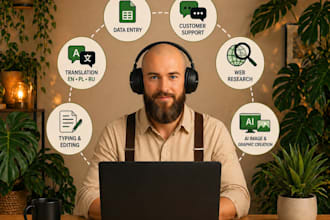 do virtual assistant, research and online admin tasks