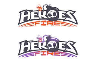 make e sports gaming site logo for heroes of the storm