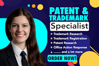 file trademark and patent applications in USA and UK