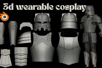 design wearable 3d cosplay model sculpt 3d cosplay armor model stl file 3d print