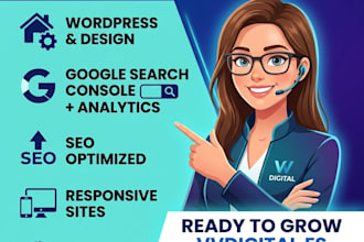 diseñaré tu página web profesional en wordpress o shopify