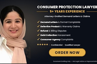 draft your legal notices, complaints and consumer protection cases
