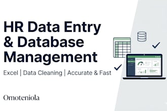 do accurate HR data entry and database management in excel
