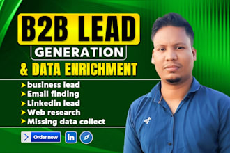 do b2b lead generation, contact email list build and lead scrapping