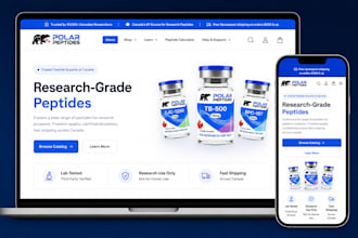 build fda peptide website nutraceutical sarms ecommerce research peptide website