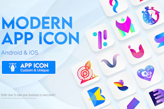 design eye catching mobile app icon, app icon design, android icon, ios icon