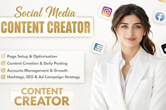 social media content creator social media manage social media marketing manager