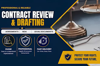 review and draft contract, nda, and agreement for small business