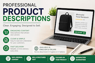 write product descriptions for your ecommerce store