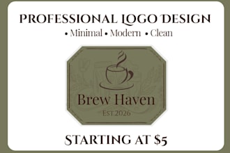 design a professional logo for your business at affordable price