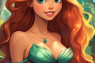 do disney cartoon portrait
