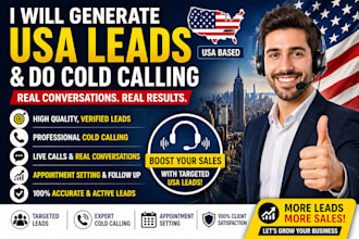 do b2b lead generation and cold calling in USA