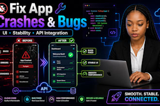troubleshoote rork app crashes fix ui bugs stability issues and api integration