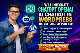 integrate chatgpt openai ai chatbot in wordpress for customer support and