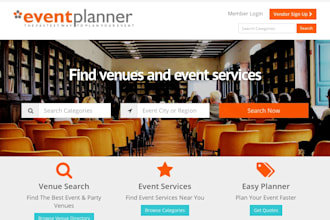 design event website,event booking website event management and eventbrite setup