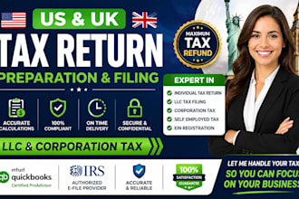 prepare and file usa or italy uk tax return tax filing llc and corporation tax