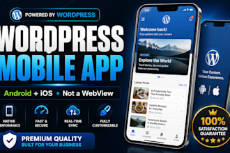 build a wordpress mobile app for android and ios