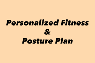 create a personalized online training program for posture and back pain relief
