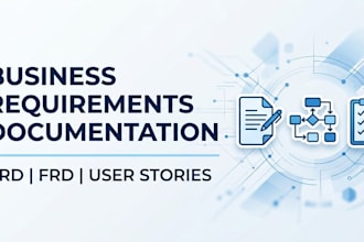 do business analysis, write brd frd and user stories