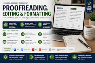proofread edit and format documents