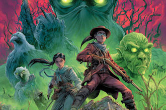 draw a cover art or comic cover art
