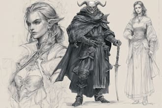 create fantasy character design