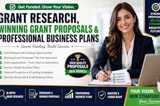 write winning grant proposals and a business plan