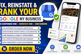 fix reinstate google my business profile fix suspended gmb gmb ranking gmb