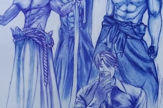 draw dark anime and fantasy characters