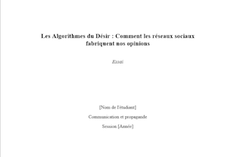 rédiger un essai basée sur une réflexion personnel