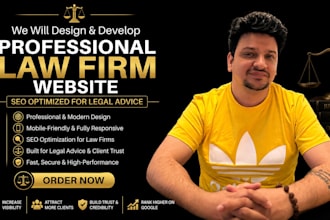 design and develop professional law firm website, SEO optimized for legal advice