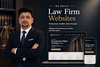 design and develop professional law firm website, SEO optimized for legal advice