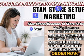 setup stan store setup systeme io etsy shop digital products beacons ai etsy seo