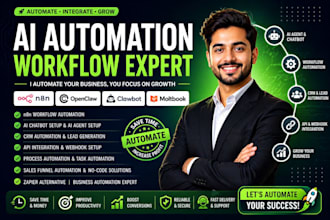 set up ai automation n8n workflow openclaw moltbook chatbot CRM API integration