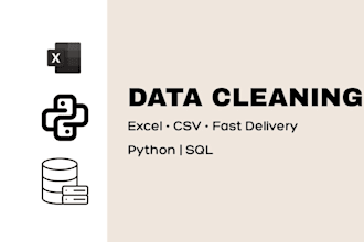 clean and organize your excel or CSV data