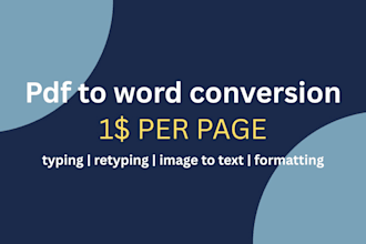 convert pdf to word or to an editable document