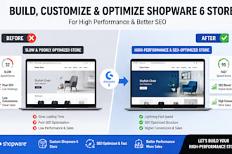build customize optimize shopware 6 store for high performance seo landing page