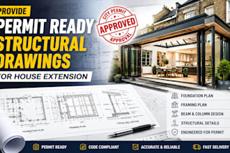 create permit ready structural drawings for patio cover